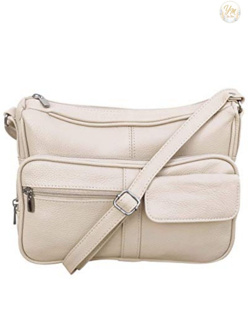 Genuine Leather Crossbody Shoulder Bag Organizer Purse Multiple Pockets